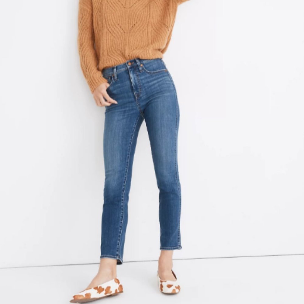 Madewell Stovepipe Jeans in Leman Wash: TENCEL Denim Edition *NWT*